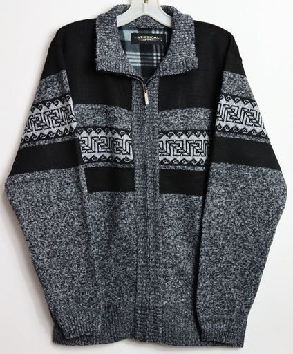Men's Fleece Lined Zip Cardigan M753 image 1