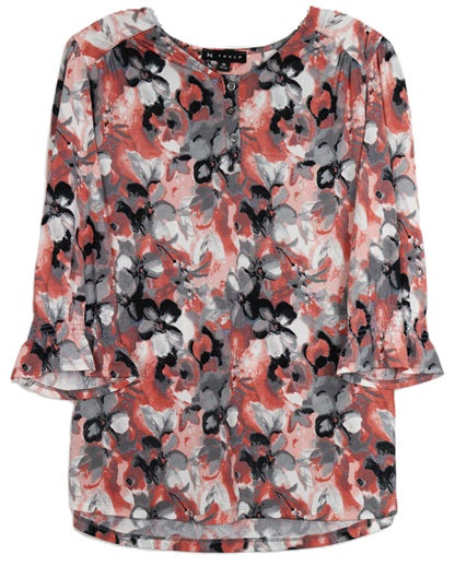 Southern Lady 3/4 Sleeve Missy Size Top 42G7