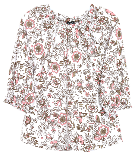 Southern Lady 3/4 Sleeve Missy Size Top 43G9