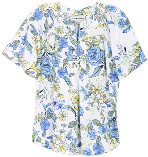 Southern Lady Short Sleeve Missy Size Top 43S4