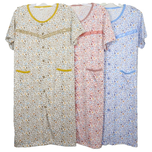 Short Sleeve Waltz Length Gown 822