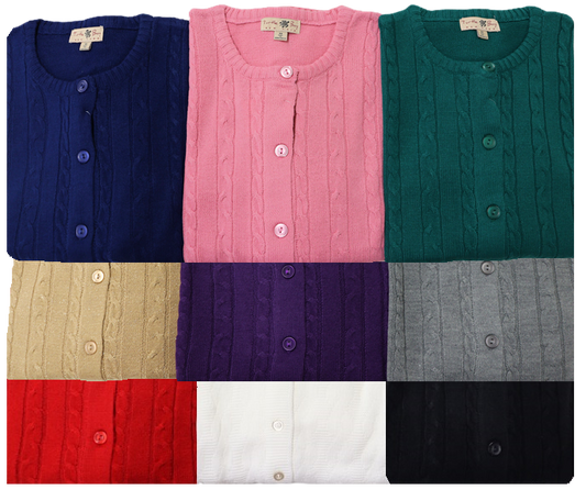 Acrylic Cardigan without Pockets 57619NP