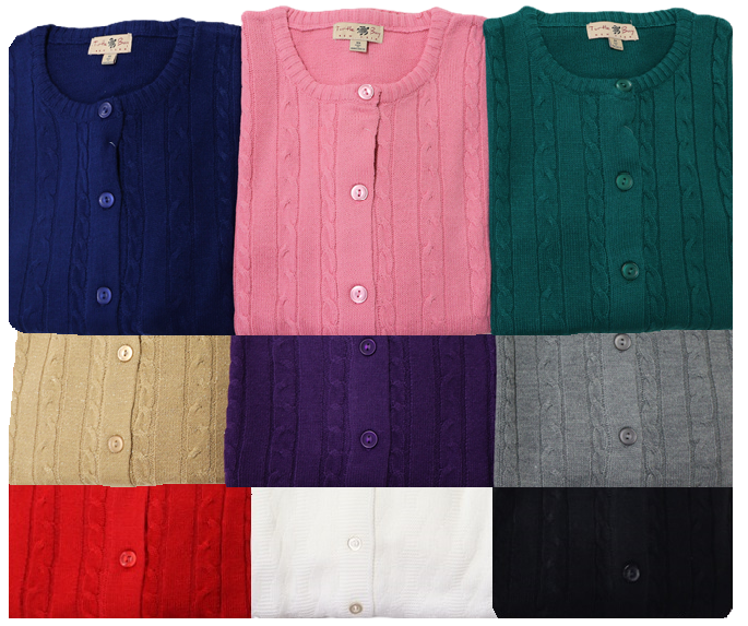 Acrylic Cardigan without Pockets 57619NP