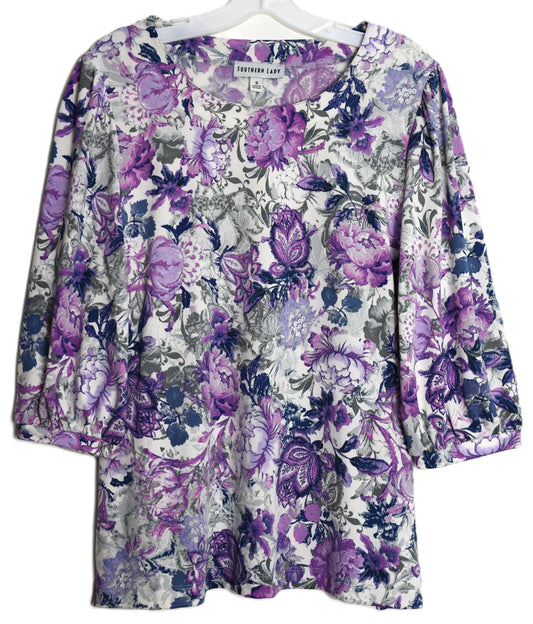 3/4 Sleeve Plus Size Top 41A2