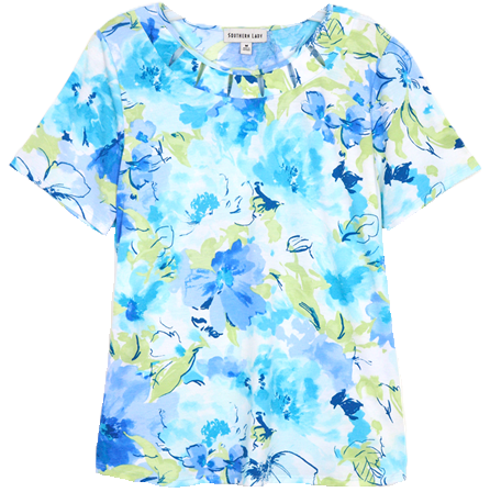 Southern Lady Short Sleeve Missy Size Top 43S9