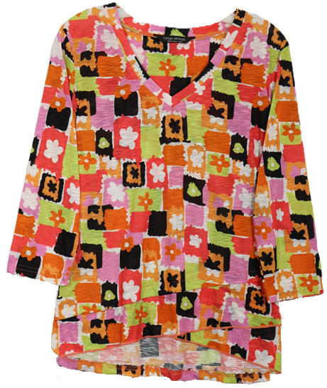 3/4 Sleeve Missy Size Top T6200