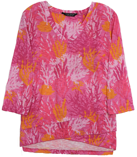 3/4 Sleeve Missy Size Top T6200