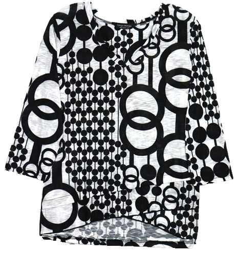 3/4 Sleeve Missy Size Top T6200