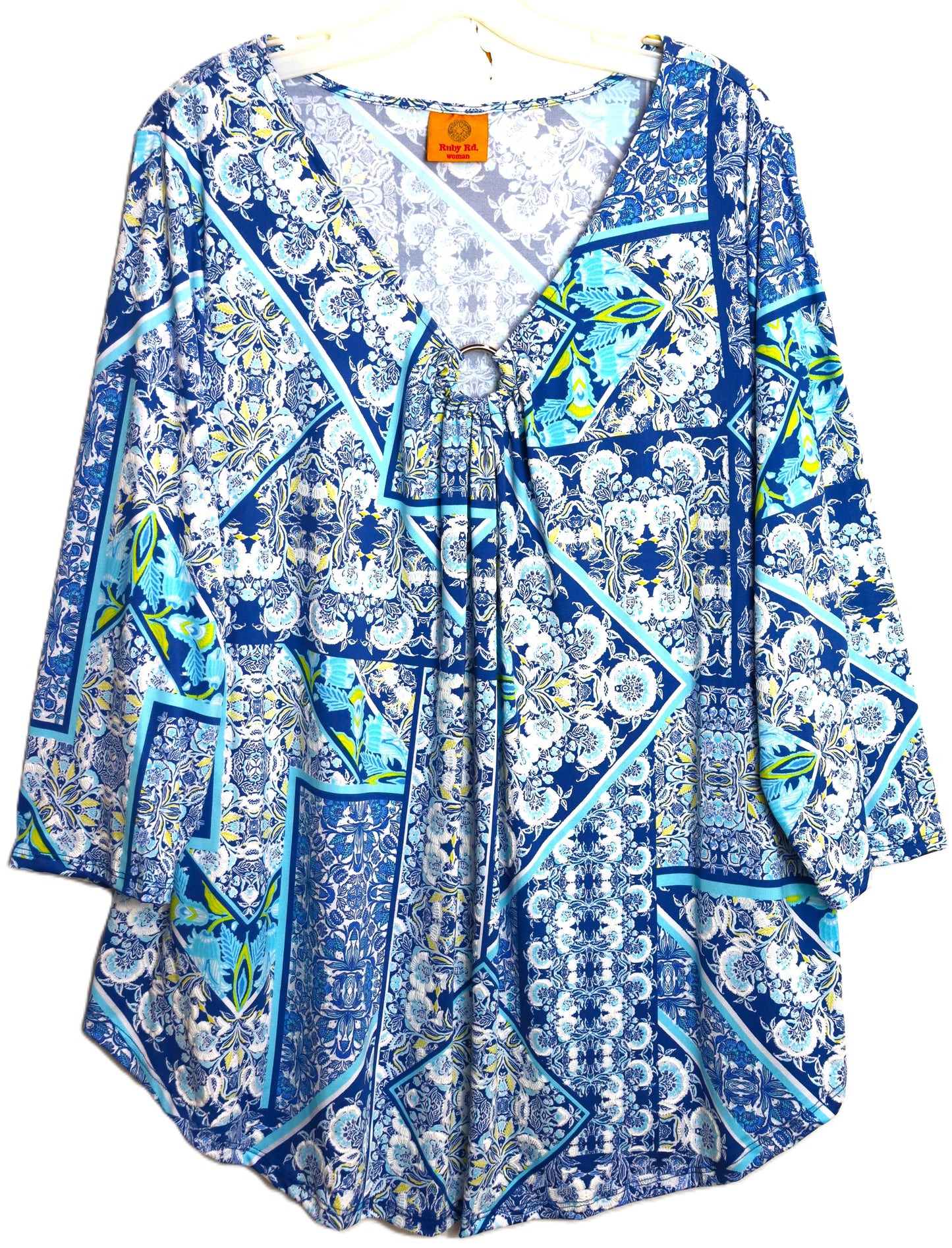 3/4 Sleeve Plus Size Top RR65659