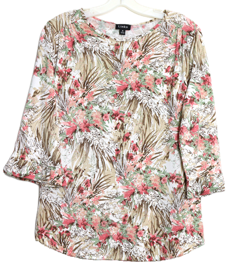Southern Lady 3/4 Sleeve Missy Size Top 43H5