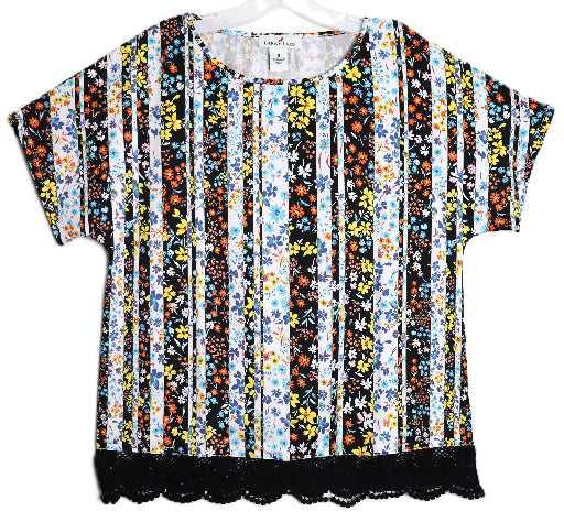 Short Sleeve Missy Size Knit Top LL19150 image 1