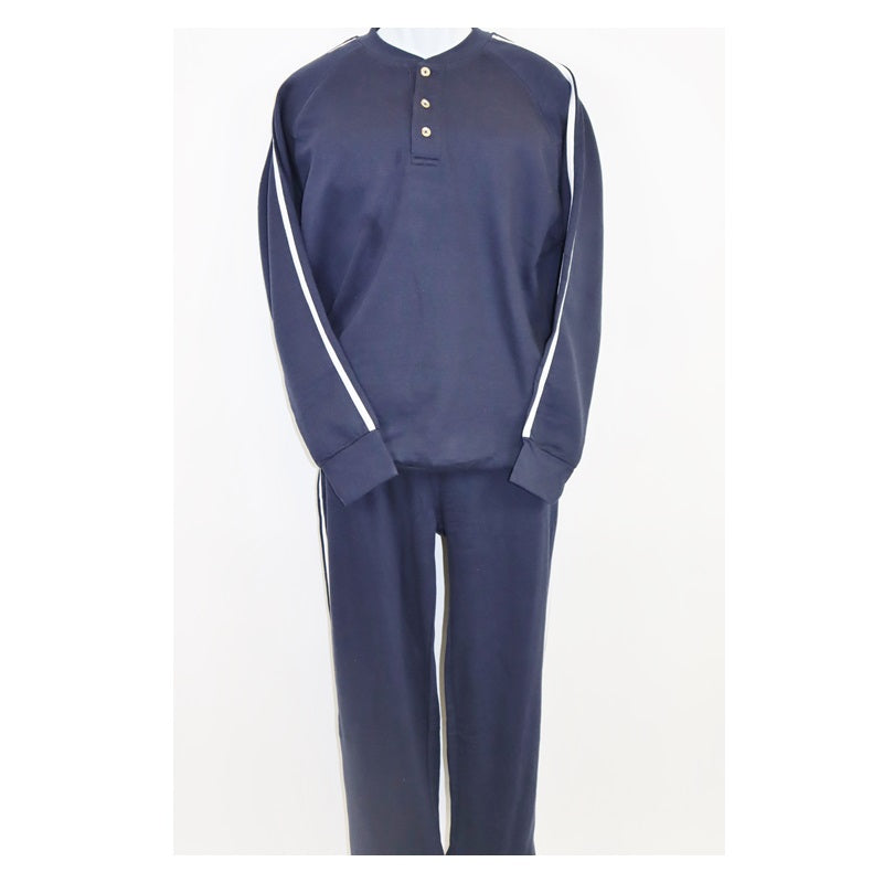 Men's Henley Fleece Set 131H