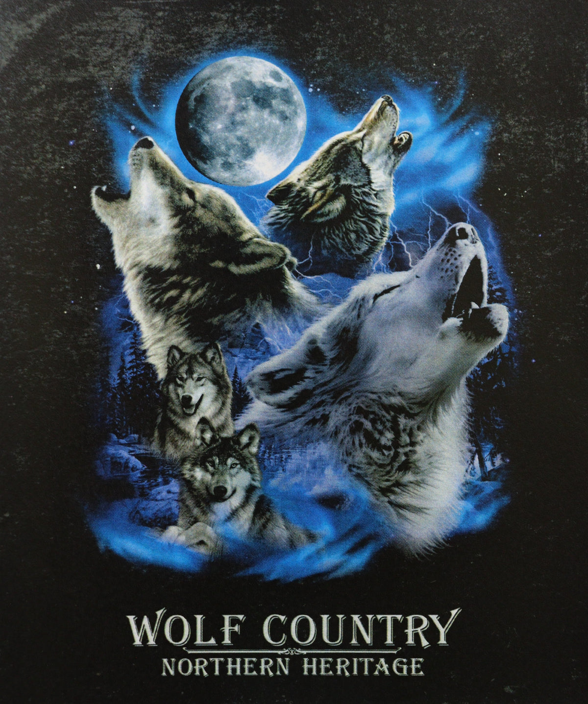 Wolf Country Minky Blanket