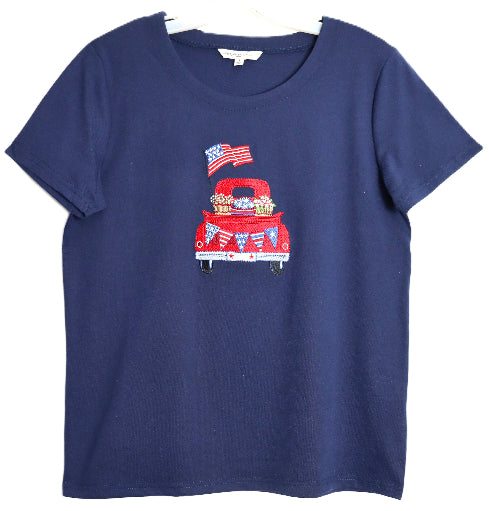 Short Sleeve Missy Size Knit Top GV10988 image 3