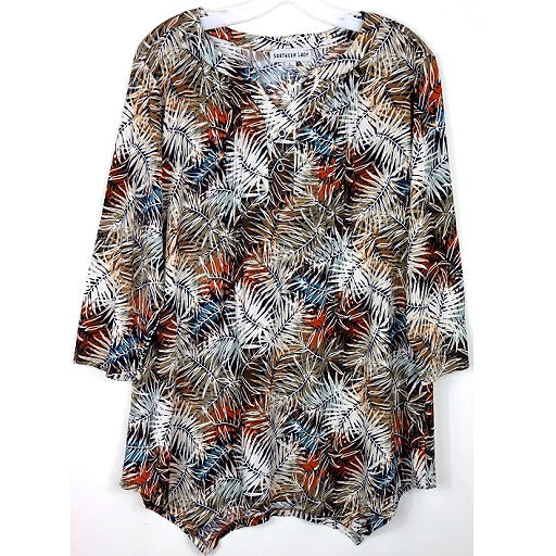 3/4 Sleeve Print Top 4508 image 2