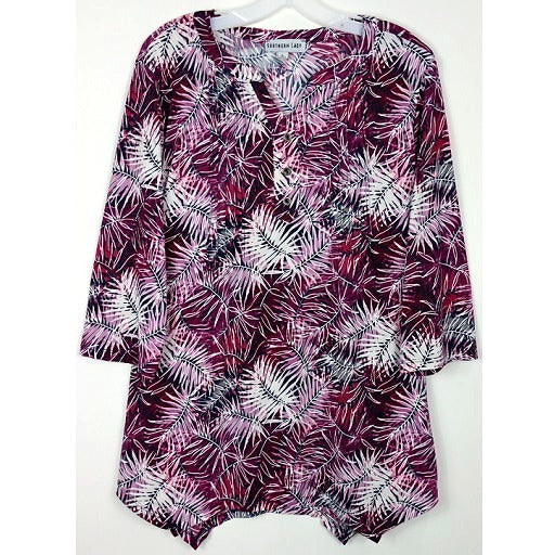 3/4 Sleeve Print Top 4508 image 0