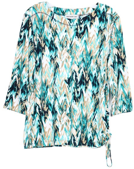 Southern Lady 3/4 Sleeve Missy Size Top 42F5