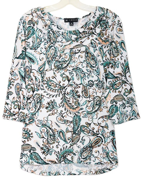 Southern Lady 3/4 Sleeve Missy Size Top 42G5