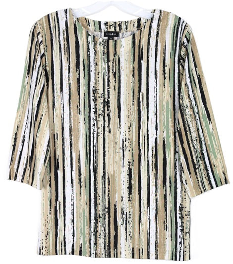 Southern Lady 3/4 Sleeve Plus Size Top 43C2