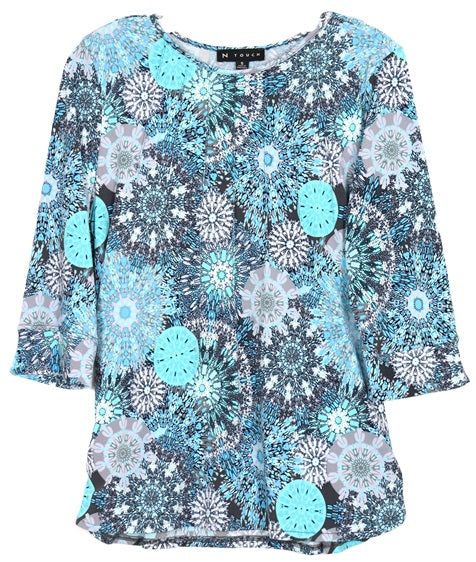 Southern Lady 3/4 Sleeve Missy Size Top 43D8