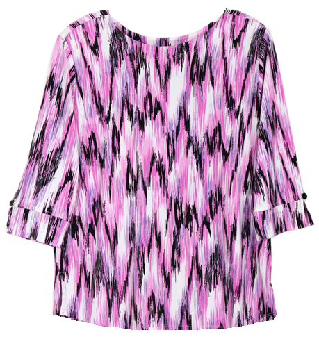 Southern Lady 3/4 Sleeve Missy Size Top 43L9