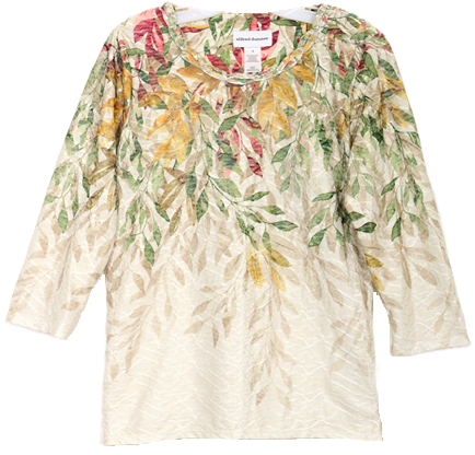 Alfred Dunner 3/4 Sleeve Plus Size Top 4655
