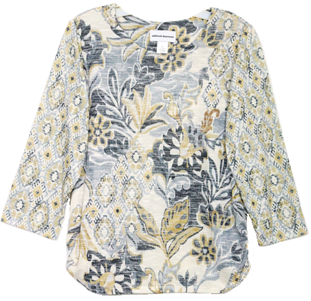 Alfred Dunner 3/4 Sleeve Plus Size Top 4657