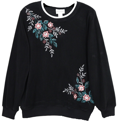 Alfred Dunner Long Sleeve Missy Size Top 4577