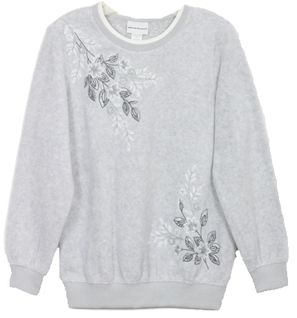 Alfred Dunner Long Sleeve Missy Size Top 4577