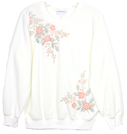 Alfred Dunner Long Sleeve Missy Size Top 4577
