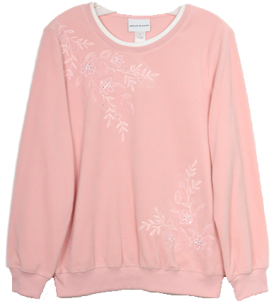 Alfred Dunner Long Sleeve Missy Size Top 4577
