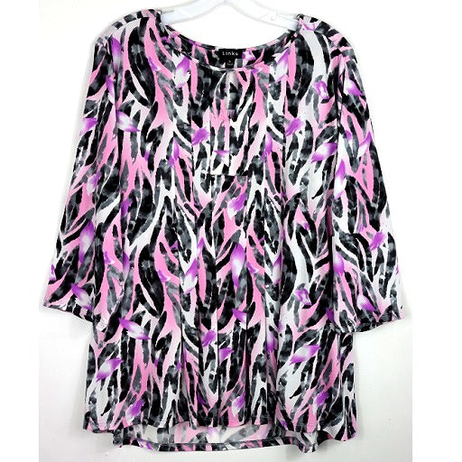3/4 Sleeve Print Top 4995 image 0