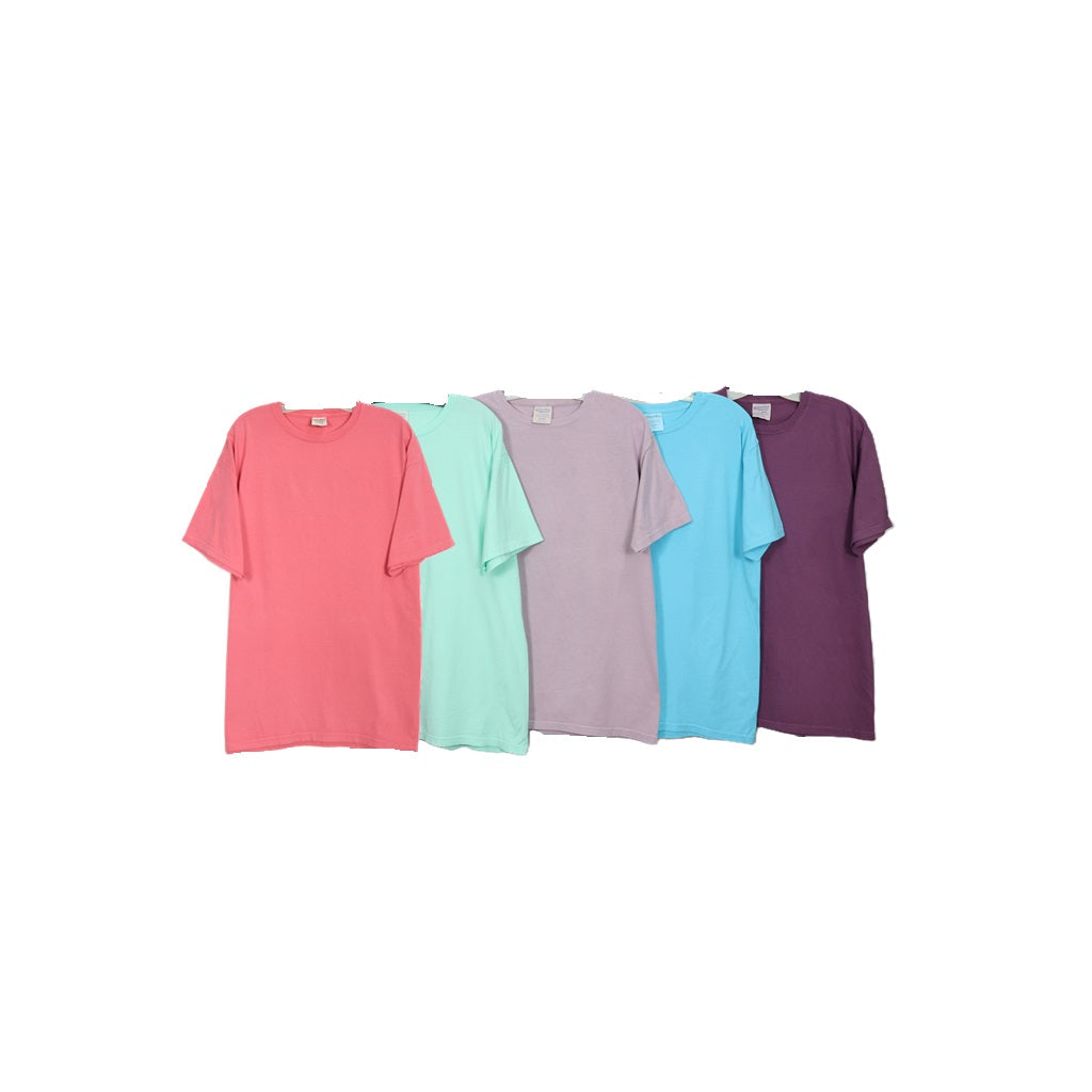 Solid Color Short Sleeve T-Shirt 808CWS
