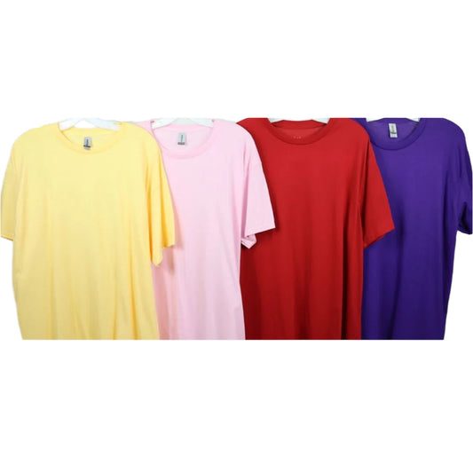 Solid Color Short Sleeve T-Shirt 808S