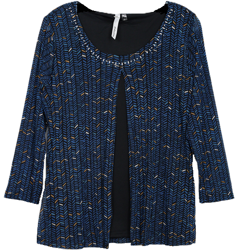 3/4 Sleeve Missy Size Top GV11180