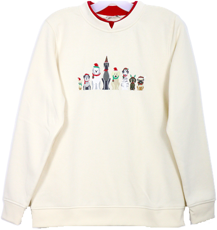 Women's Fleece Holiday Pullover HC51H
