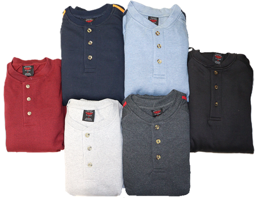 Men's Henley Fleece Set 131H