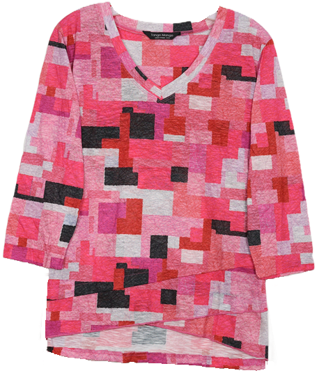 3/4 Sleeve Missy Size Top T6200