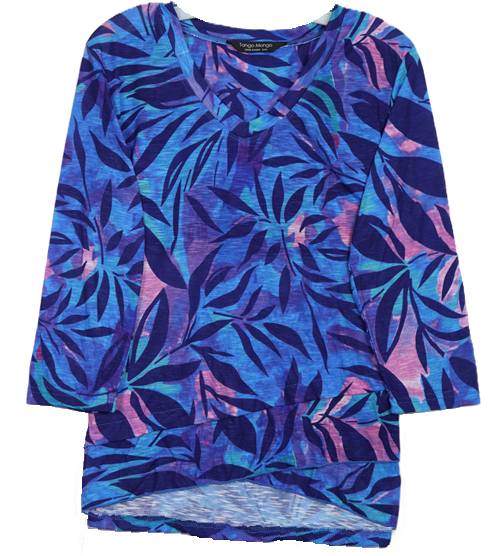 3/4 Sleeve Missy Size Top T6200