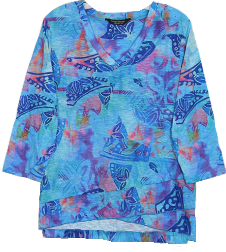 3/4 Sleeve Missy Size Top T6200