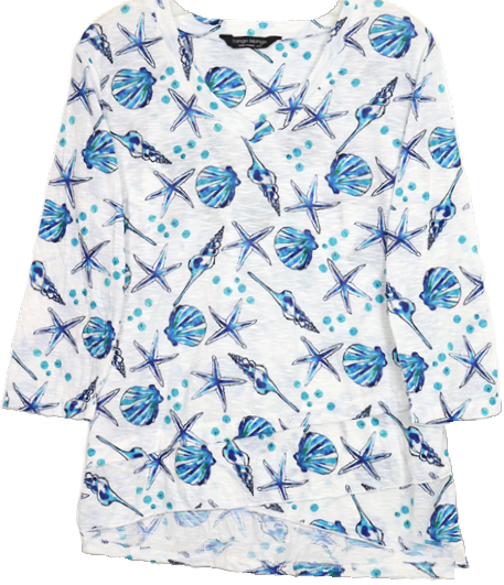 3/4 Sleeve Missy Size Top T6200