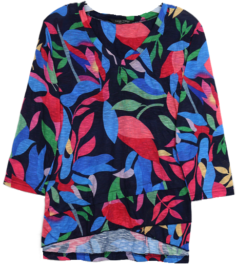 3/4 Sleeve Missy Size Top T6200