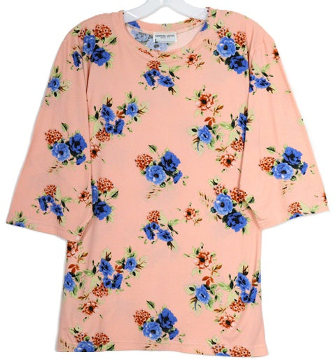 3/4 Sleeve Plus Size Top SS808