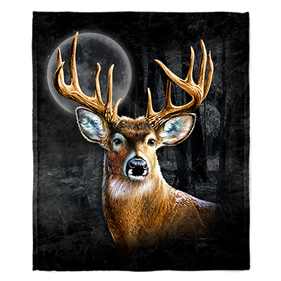 Whitetail Wilderness Minky Blanket