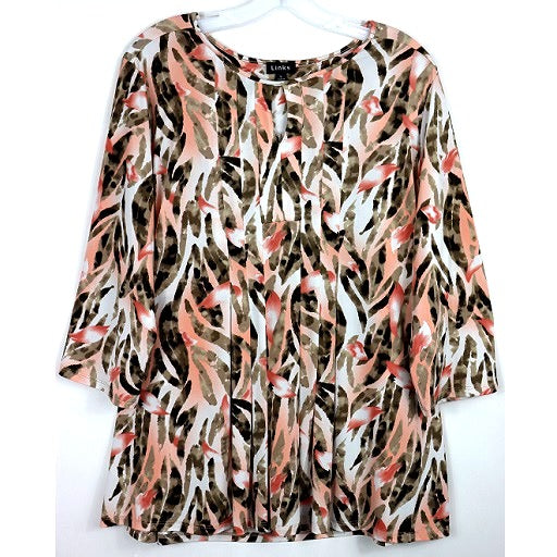 3/4 Sleeve Print Top 4995 image 2